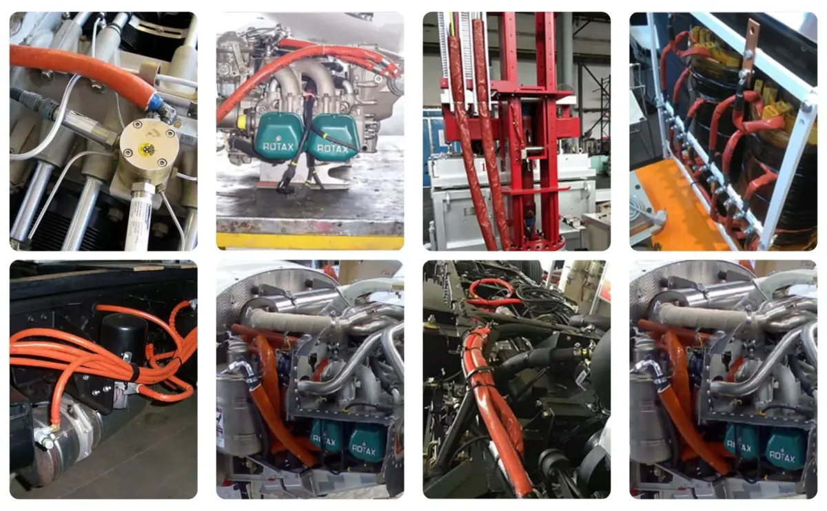 Ummickl Red Fuel Line Heat Shield Insulation Sleeve 10mm (3/8" ID) x 1.5m (5ft) | High Temp Silicone Coated Fiberglass - view 5
