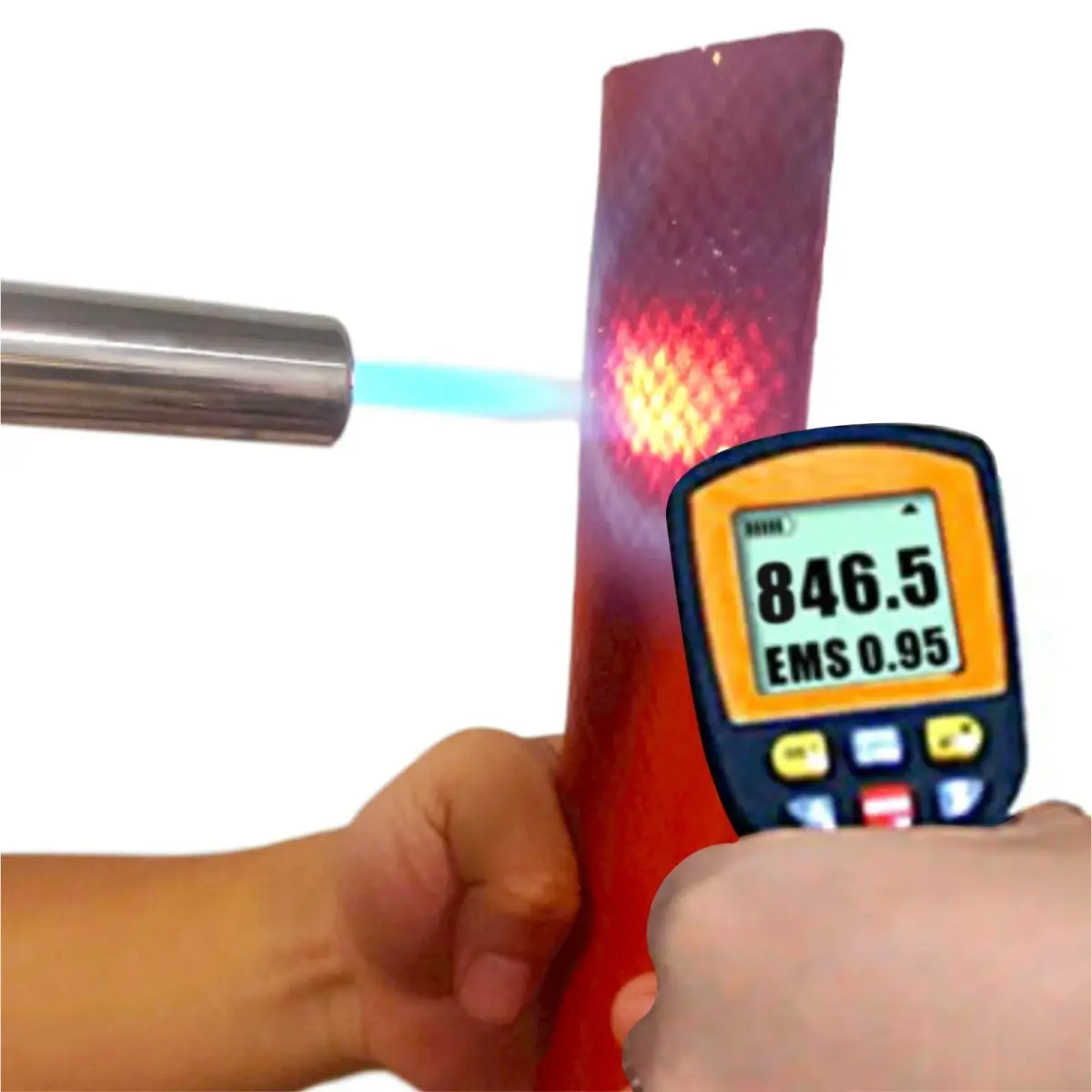Ummickl Red Fuel Line Heat Shield Insulation Sleeve 10mm (3/8" ID) x 1.5m (5ft) | High Temp Silicone Coated Fiberglass - view 2