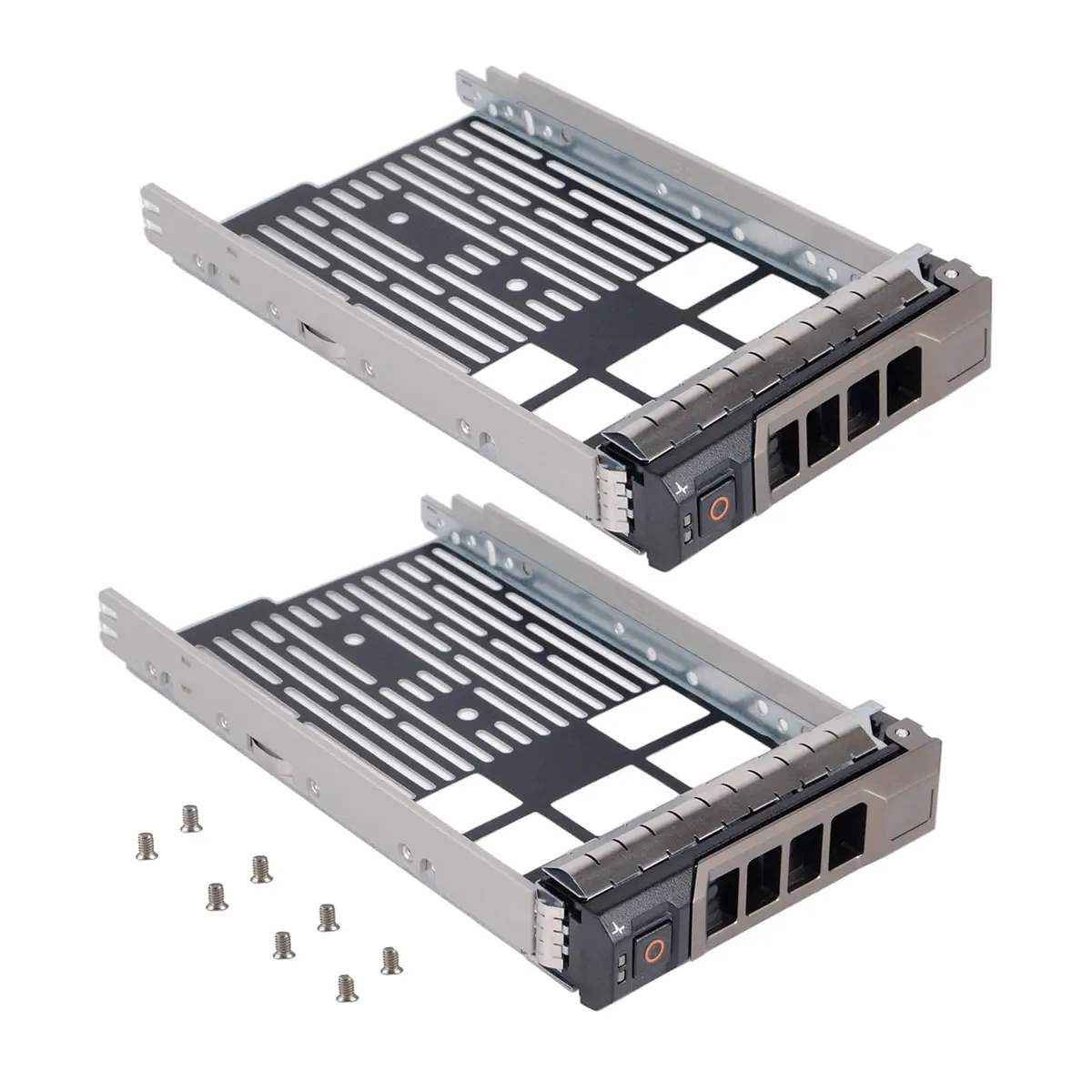 Heretom 3.5" SAS/SATA Hard Drive Tray Caddy KG1CH 0KG1CH (2-Pack) | Compatible with Dell PowerEdge Servers - main product image