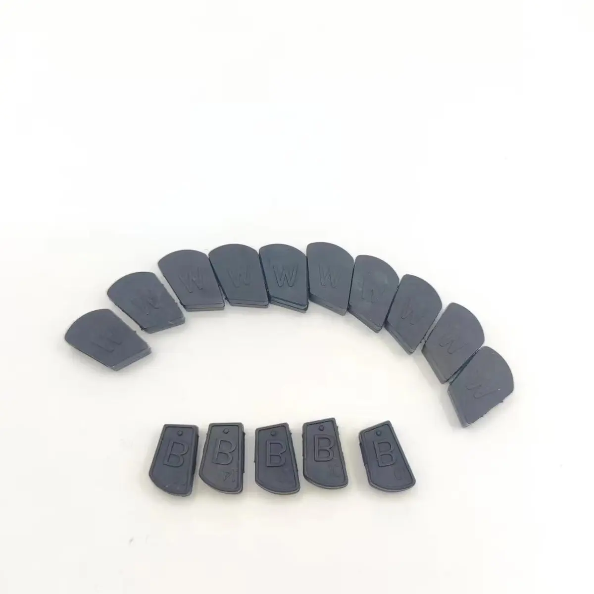 Jouyar Rubber Hammer Caps Hat Cover for Casio Digital Piano PX130 PX150 PX3 PX5 AP6 AP700 CDP100 CDP120 CDP220 CDP230 CDP240 | 15-Piece Set (10 White + 5 Black) - main product image