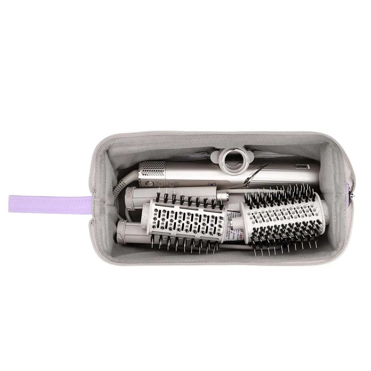 Buwico Travel Case for Dyson & Shark, Purple | Waterproof Hair Dryer & Styler Organizer - view 2
