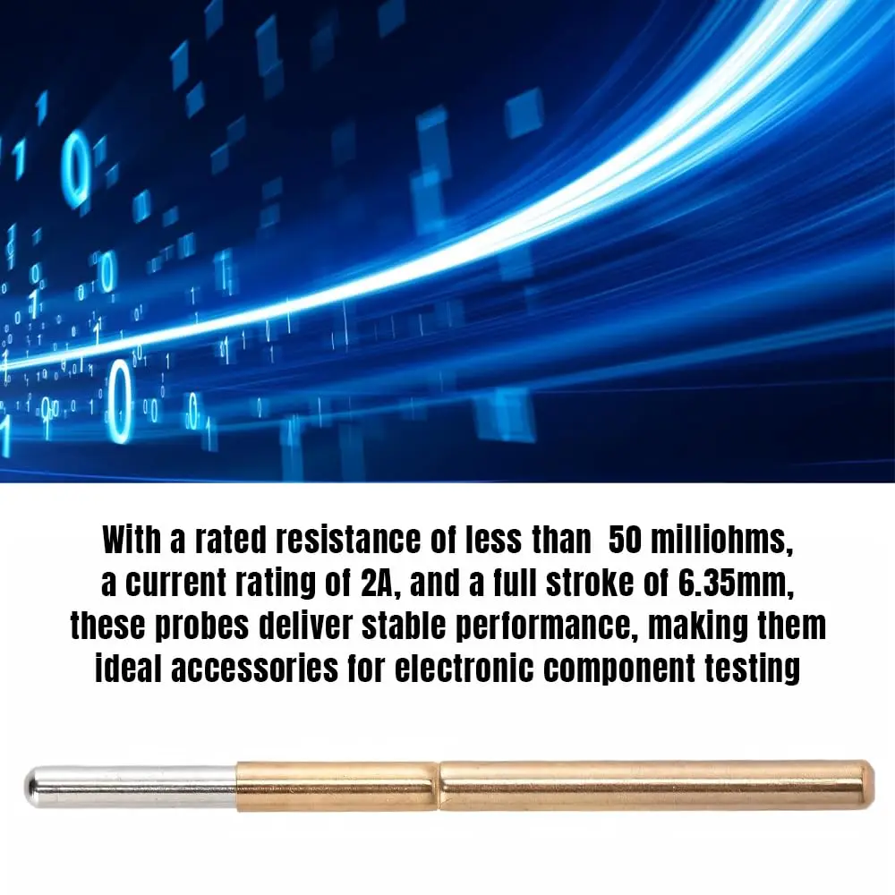 BORDSTRACT Spring Test Probes 100Pcs P125-J | High Accuracy PCB Contact Test Pins - view 7