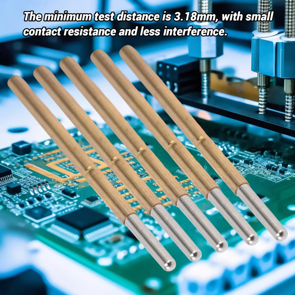 BORDSTRACT Spring Test Probes 100Pcs P125-J | High Accuracy PCB Contact Test Pins - view 3