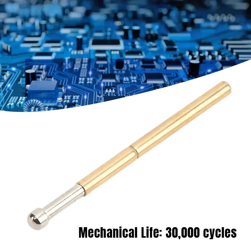 BORDSTRACT P125-D Spring Test Probes 100Pcs (2.02mm Needle Dia, 33.35mm Length) | High Accuracy Round Pogo Pins for PCB Testing - view 8