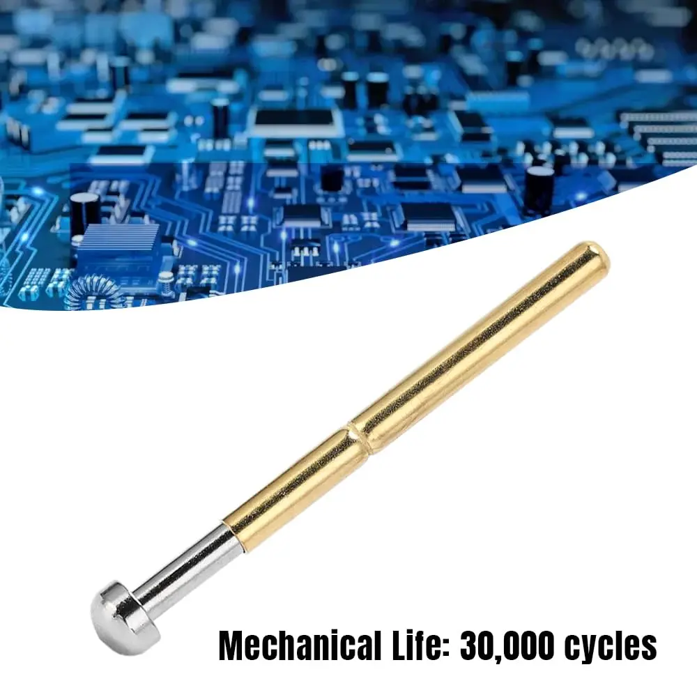 BORDSTRACT P156-D Spring Test Probes with Brass Pogo Pins | 100-Pack for PCB Testing - view 8