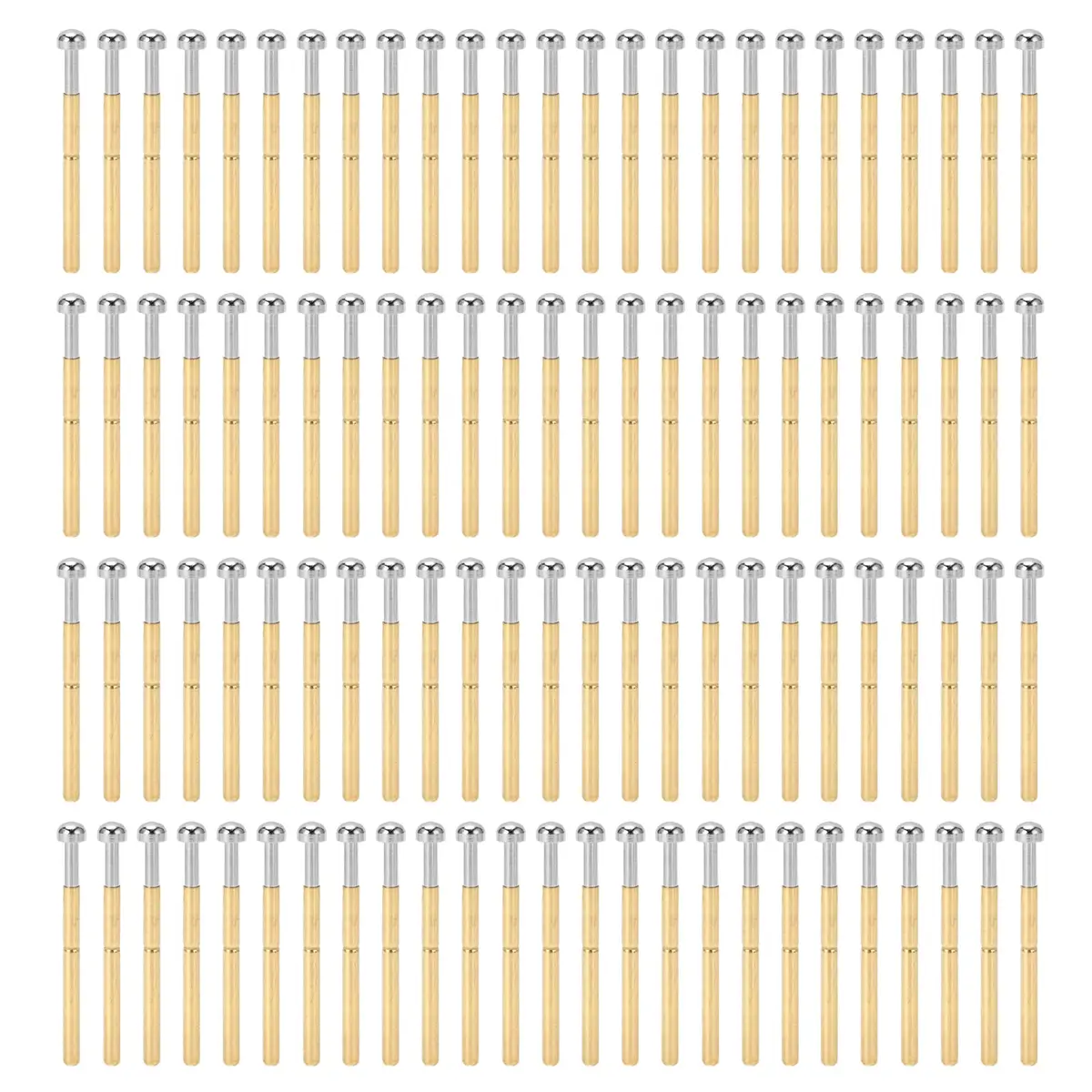 BORDSTRACT P156-D Spring Test Probes with Brass Pogo Pins | 100-Pack for PCB Testing - view 9