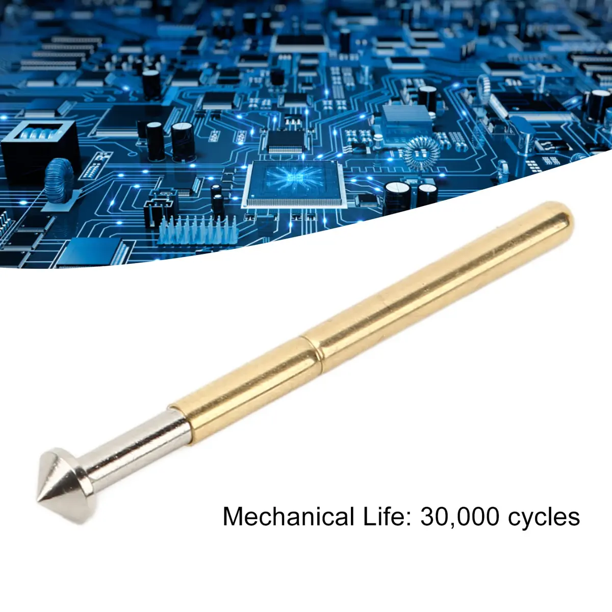 BORDSTRACT P156-E Spring Test Probes 100 Pcs Pack | For PCB Board Testing and Electronic Component Contact - view 6