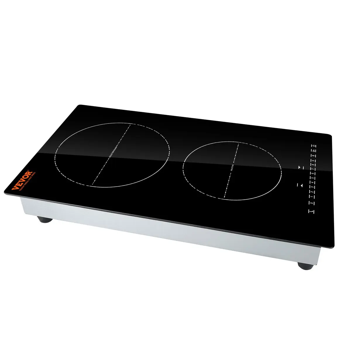 VEVOR 2-Burner Induction Cooktop 3000W 12'' Built-in 220V | Touch Control with 9 Heating Levels & Timer - view 9