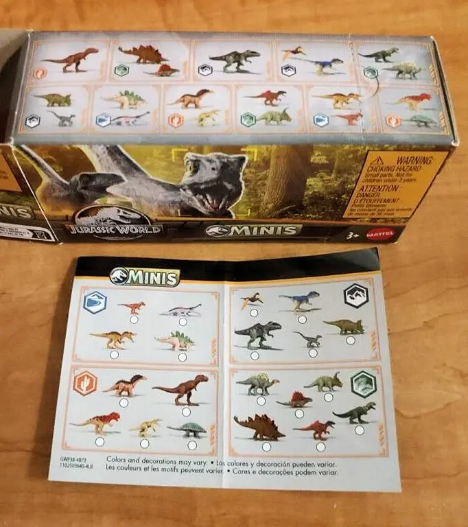 Jurassic World Dinosaurs Minis Surprise Pack of Dinos Box | 3 Blind Boxes, 1.125” Scale Mini Figures, Ages 3+ - view 9