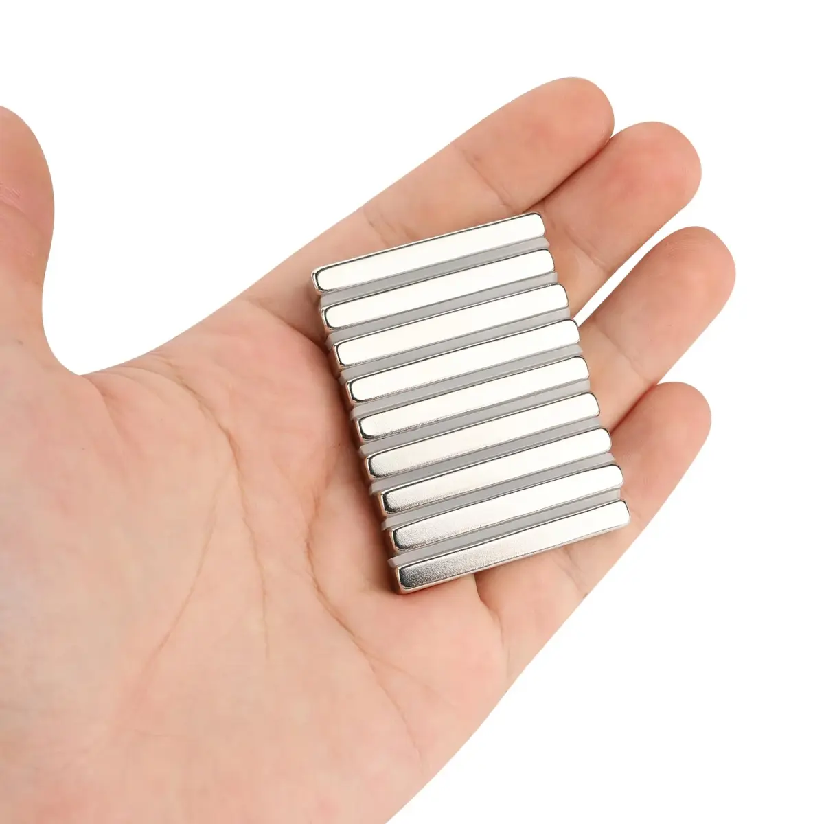 TRYMAG Strong Neodymium Bar Magnets with Adhesive Backing, 40x10x5 mm (25 Pack) | N42 Grade for Heavy Duty Use - view 4