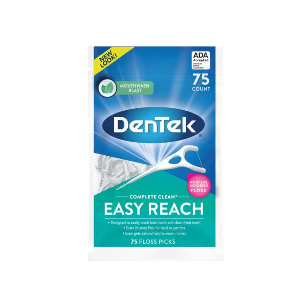 DenTek Complete Clean Variety Pack Floss Picks & Interdental Cleansers 214 Count | Fresh Mint Angles & Slim Brush - view 2