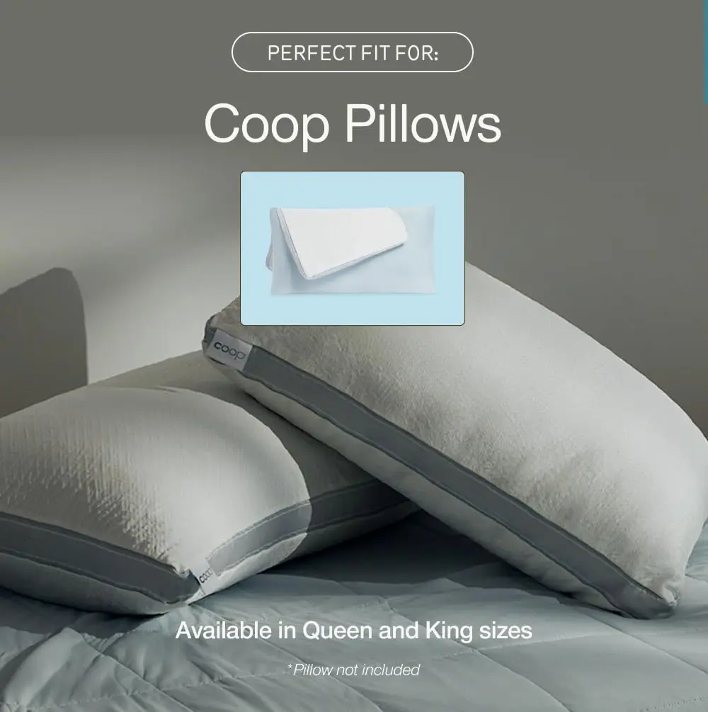 Coop Home Goods Cool+ King Pillow Cover (20x36 inches / 51x91 cm) | Breathable & Cooling for Hot Sleepers - view 6