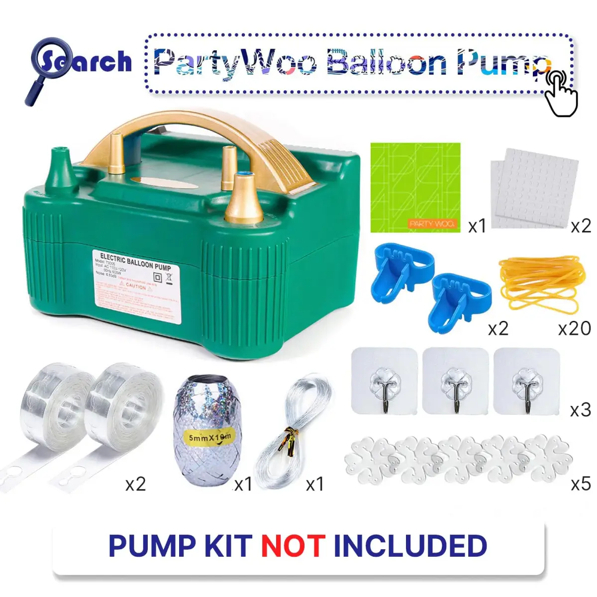 PartyWoo Sage Green Balloons 100pcs Pack Gold and Sand White Balloons | Assorted Colors Value Pack - view 4