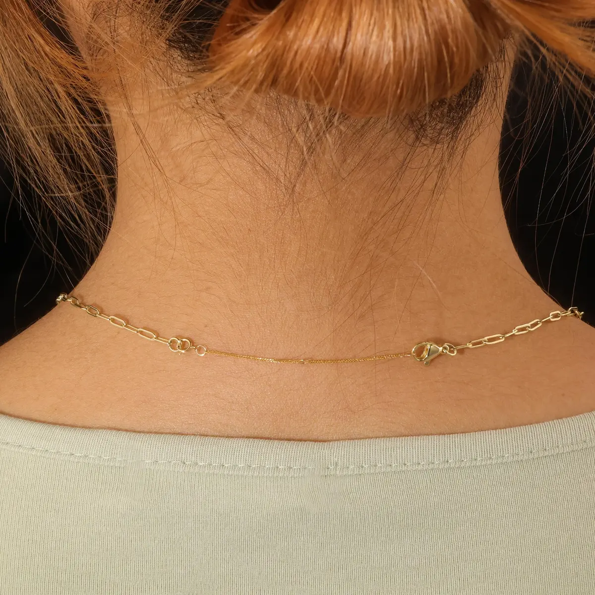 LANCHARMED 18K Solid Gold Extender for Necklace Bracelet Adjustable | Durable 2 Inch Chain - view 6