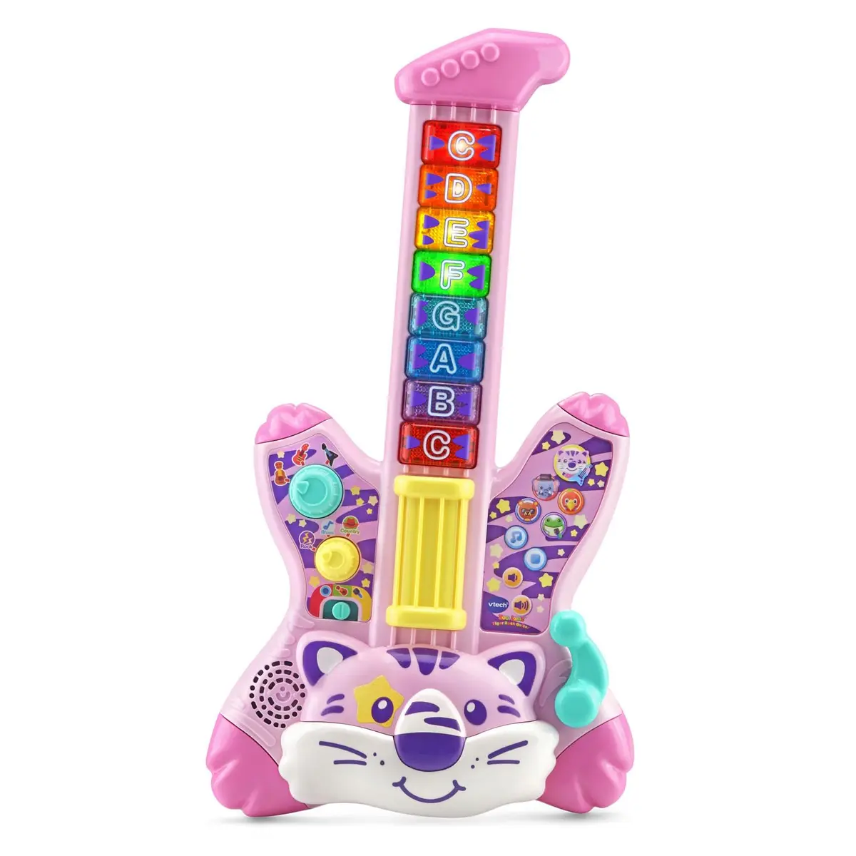 VTech Zoo Jamz Tiger Rock Guitar, Pink | Musical Instrument Toy for Kids 1.5-4 Years - main product image