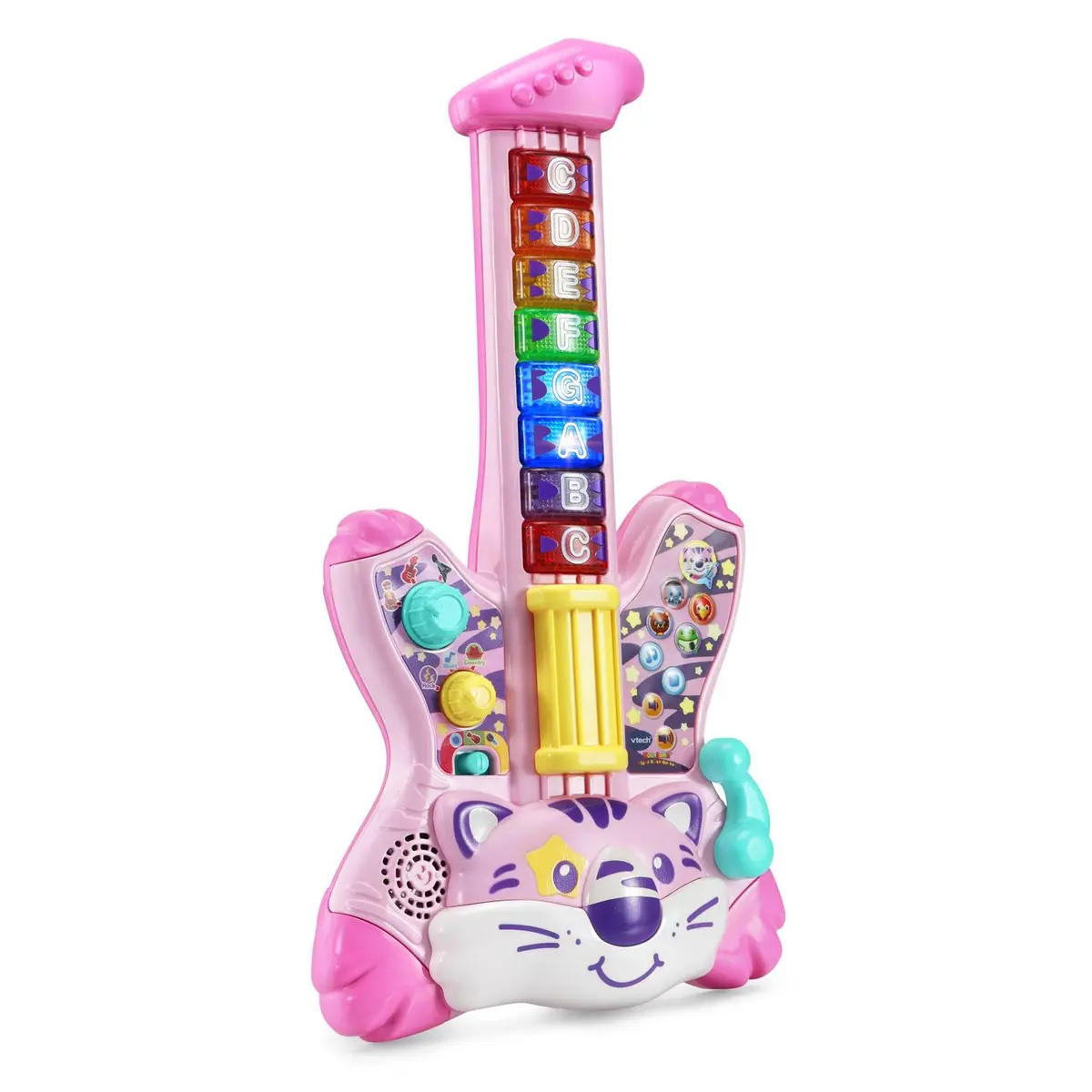 VTech Zoo Jamz Tiger Rock Guitar, Pink | Musical Instrument Toy for Kids 1.5-4 Years - view 2