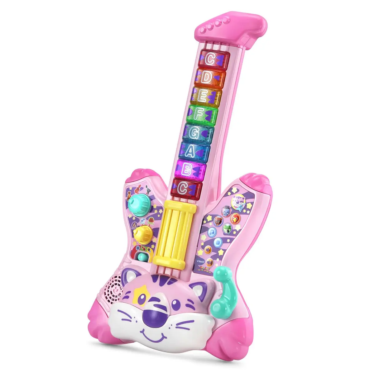 VTech Zoo Jamz Tiger Rock Guitar, Pink | Musical Instrument Toy for Kids 1.5-4 Years - view 3