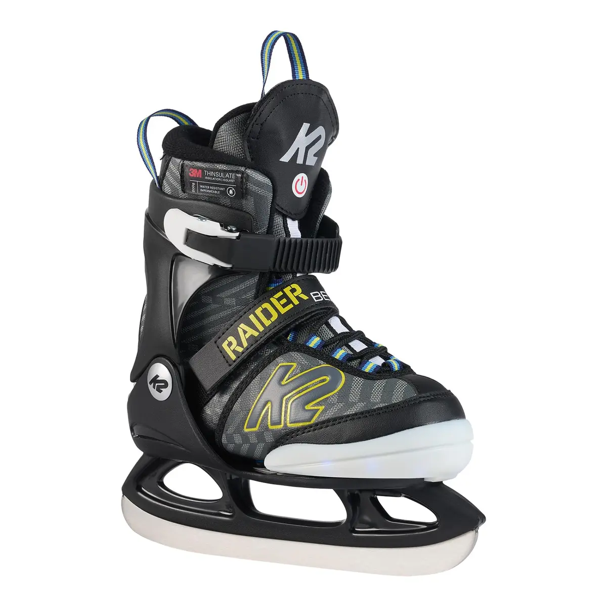 K2 Ice Raider Beam Youth Ice Skates Size 1-5 | Adjustable, Durable & Stylish for Kids - main product image