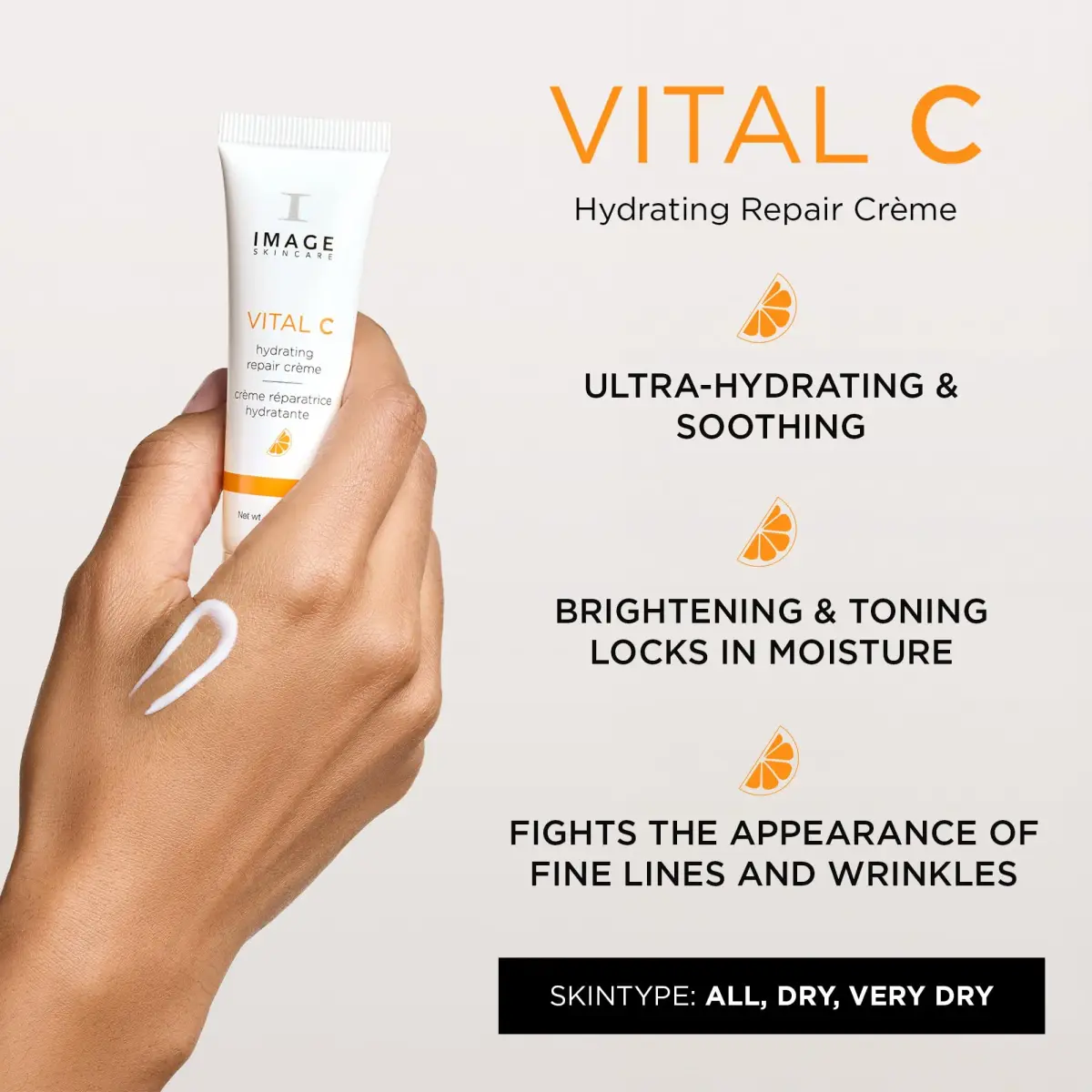 IMAGE Skincare VITAL C Hydrating Repair Crème Face Night Cream with Hyaluronic Acid 29.57ml (1oz) - view 2