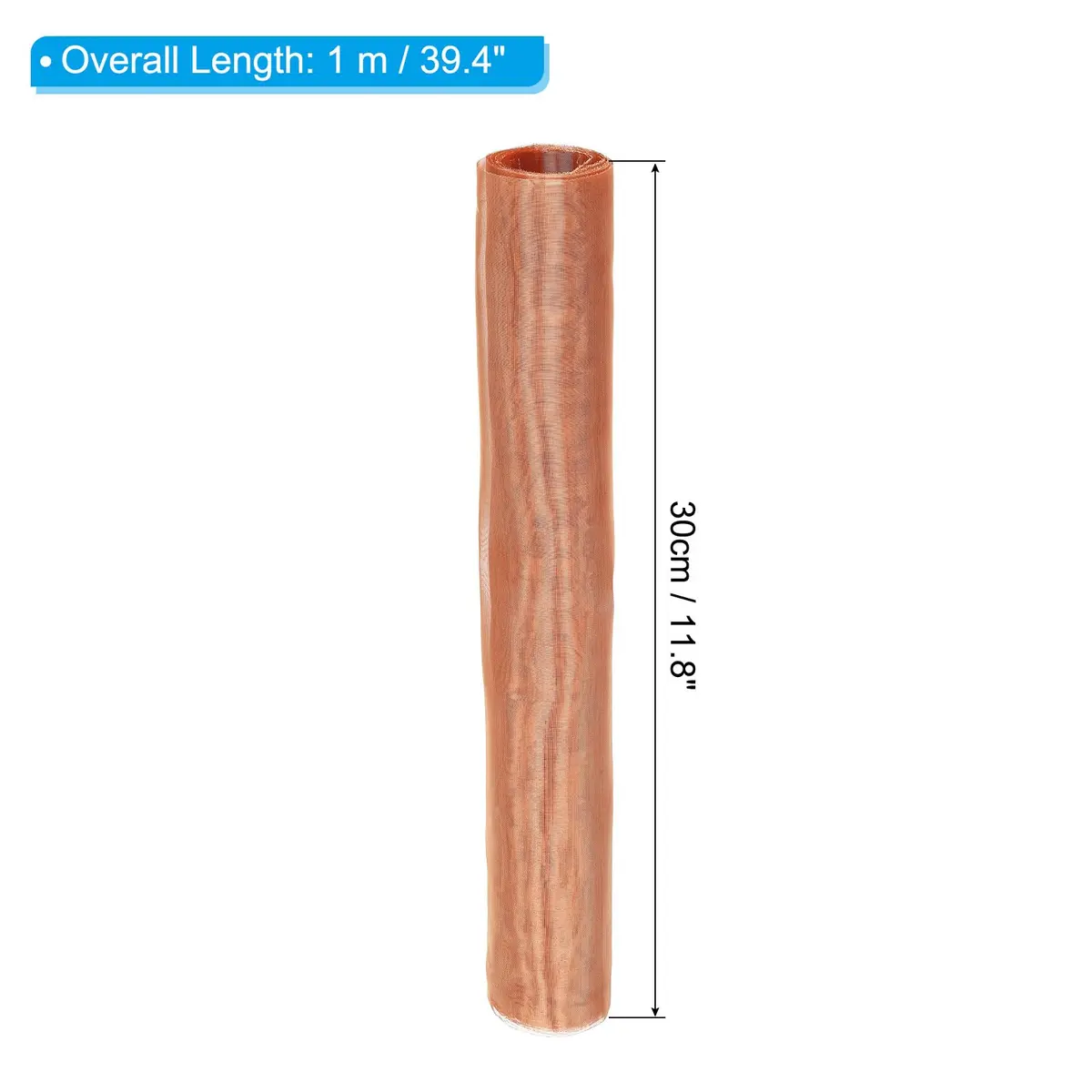 PATIKIL Copper Mesh Screen 12"x39" | 100 Mesh Dense Copper Filter for Gardening & Sealing - view 2