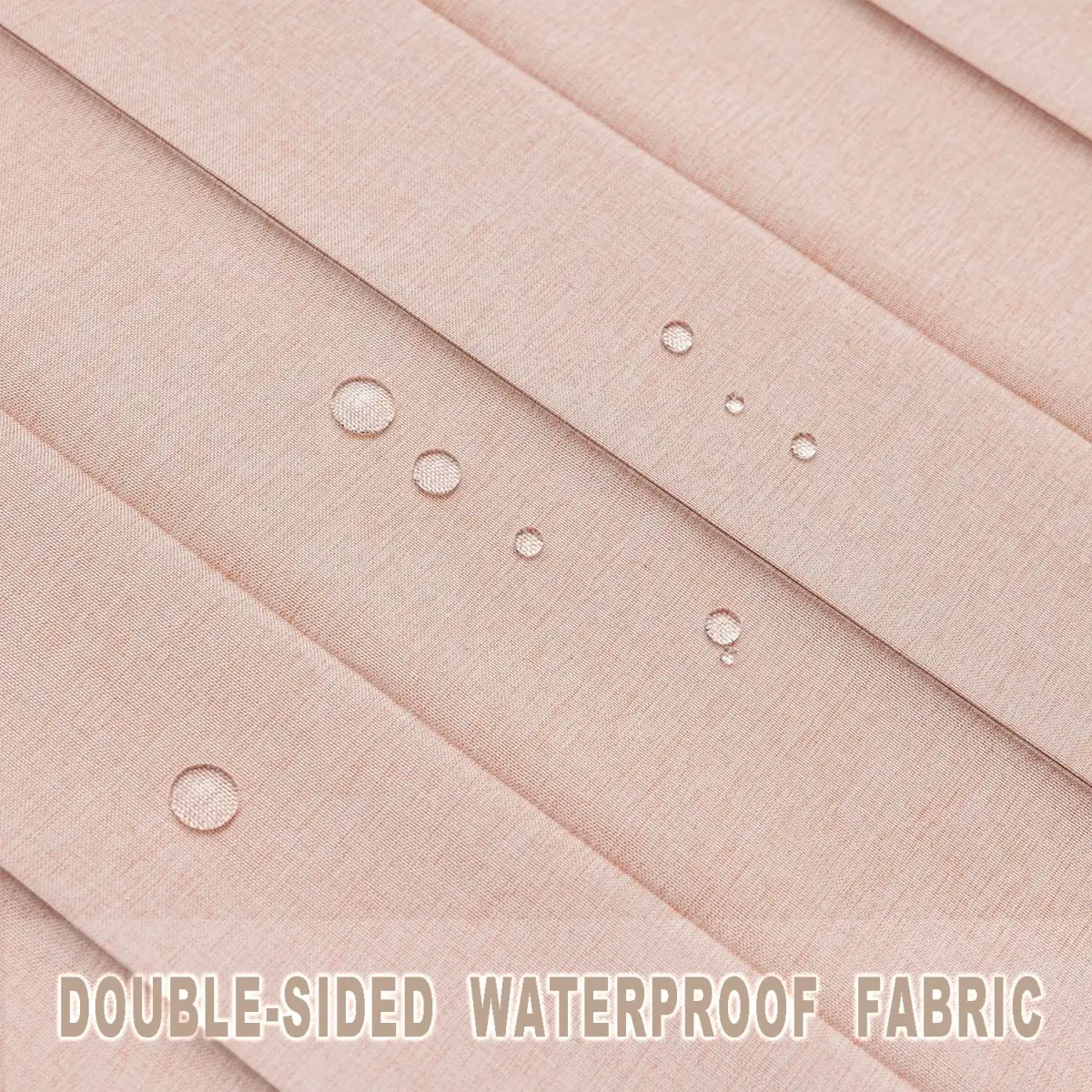 Vatge Accordion Door Curtain Pink Panel 100cm x 198cm (39"W x 78"L) | Faux Linen Privacy Divider - view 5