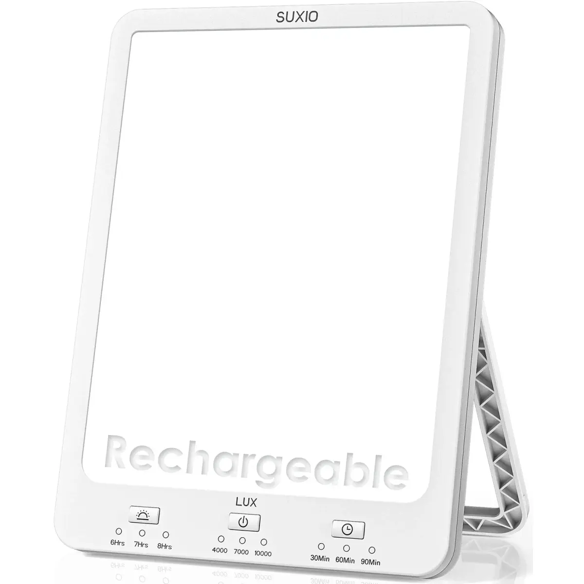 SUXIO Rechargeable Light Therapy Lamp 10000 Lux | Wake-Up Function, Memory Settings - main product image