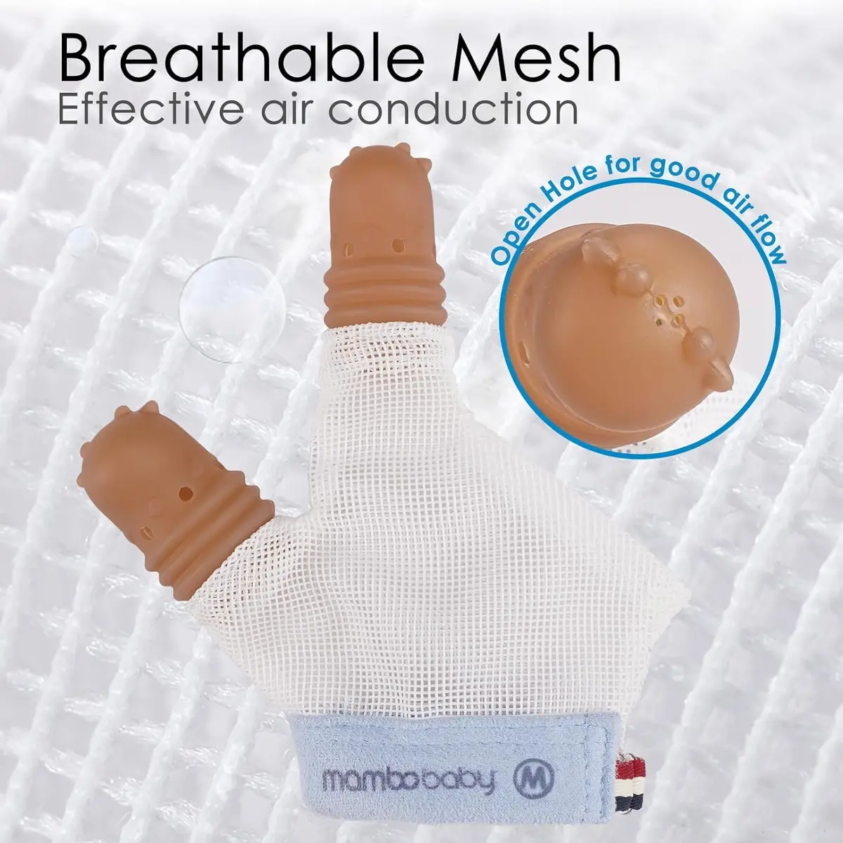 Elfzone Thumb Sucking Guard for Kids 1-2 Years | Breathable Mesh & Silicone (70-120c) - view 8