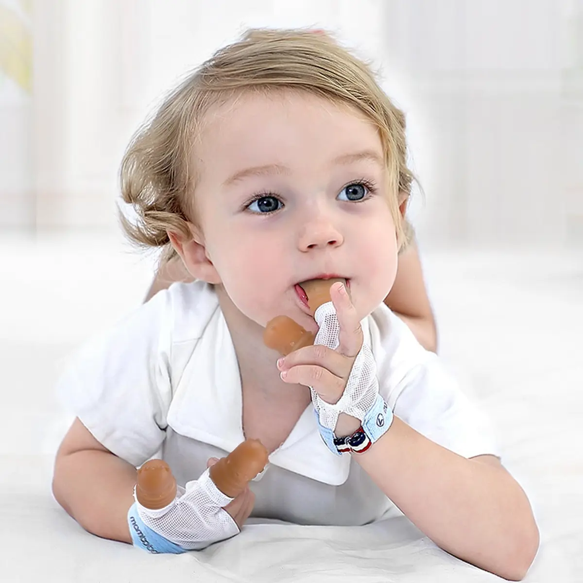 Elfzone Thumb Sucking Guard for Kids 1-2 Years | Breathable Silicone & Adjustable Fit - view 3