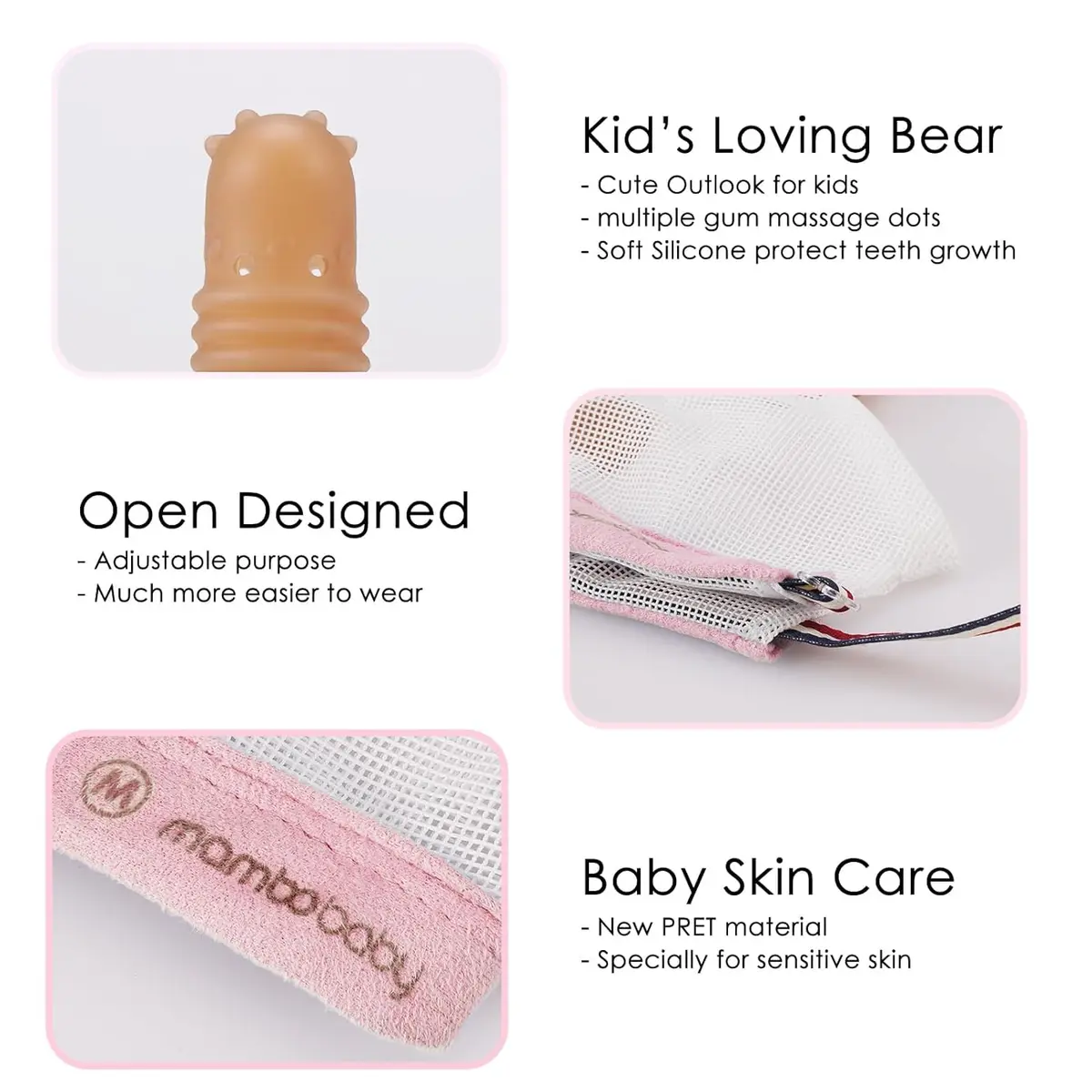 Elfzone Thumb Sucking Guard for Kids 1-2 Years | Breathable Silicone & Adjustable Fit - view 5