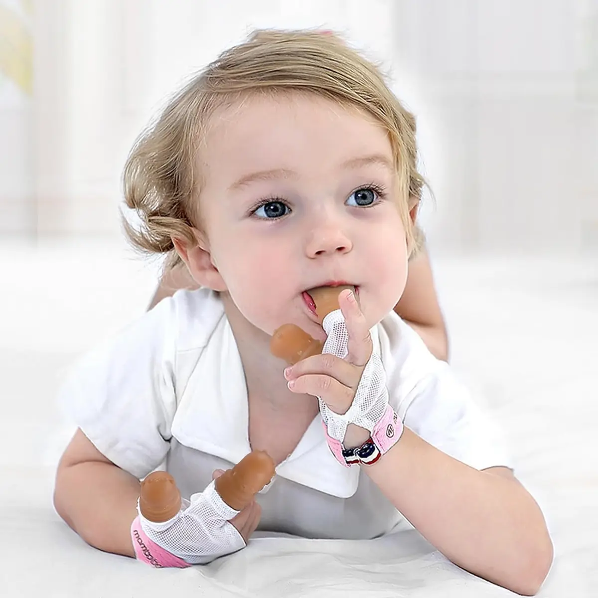 Elfzone Thumb Sucking Guard for Kids 1-2 Years | Breathable Silicone & Adjustable Fit - view 6