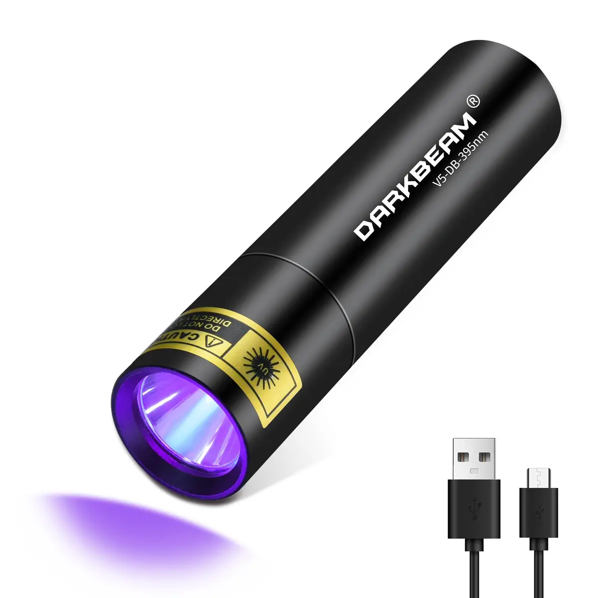 DARKBEAM UV Black Light 395 NM Mini USB-C Powerful Compact - main product image