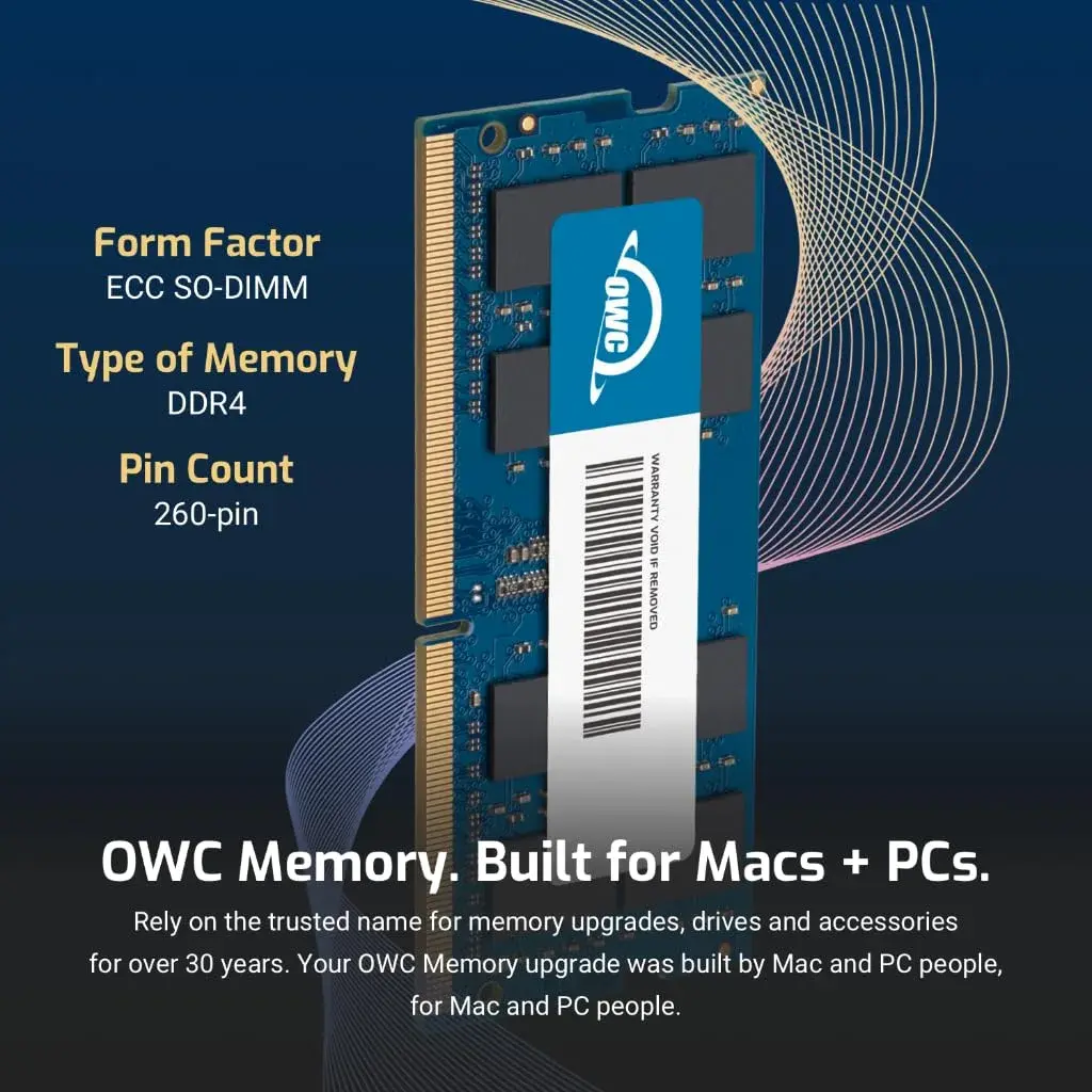 OWC 32GB (2x16GB) DDR4 2666MHz SO-DIMM ECC RAM Kit | Compatible with Synology NAS Servers - view 3