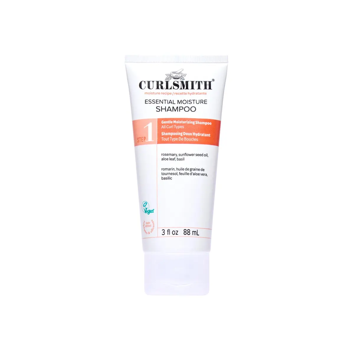 Curlsmith Essential Moisture Hydrating Shampoo 2 oz | Nourishes & Defines Curly Hair - main product image
