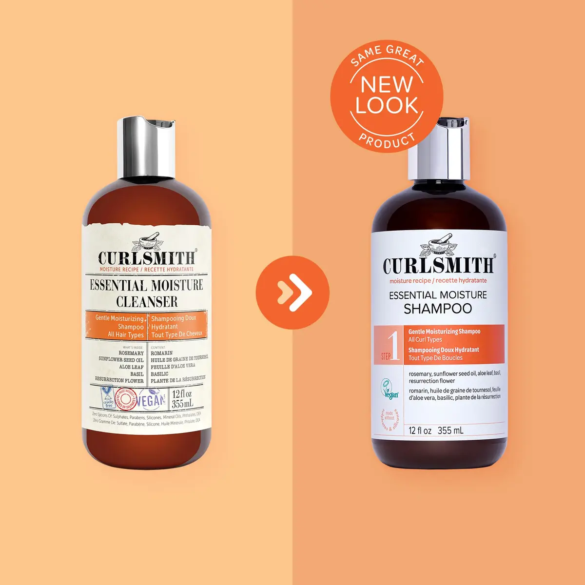 Curlsmith Essential Moisture Hydrating Shampoo 2 oz | Nourishes & Defines Curly Hair - view 5