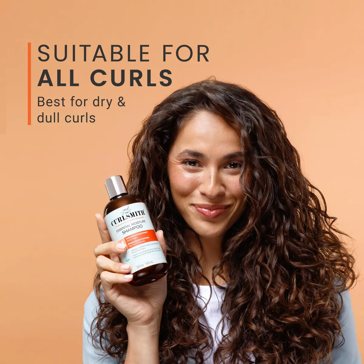 Curlsmith Essential Moisture Hydrating Shampoo 2 oz | Nourishes & Defines Curly Hair - view 6