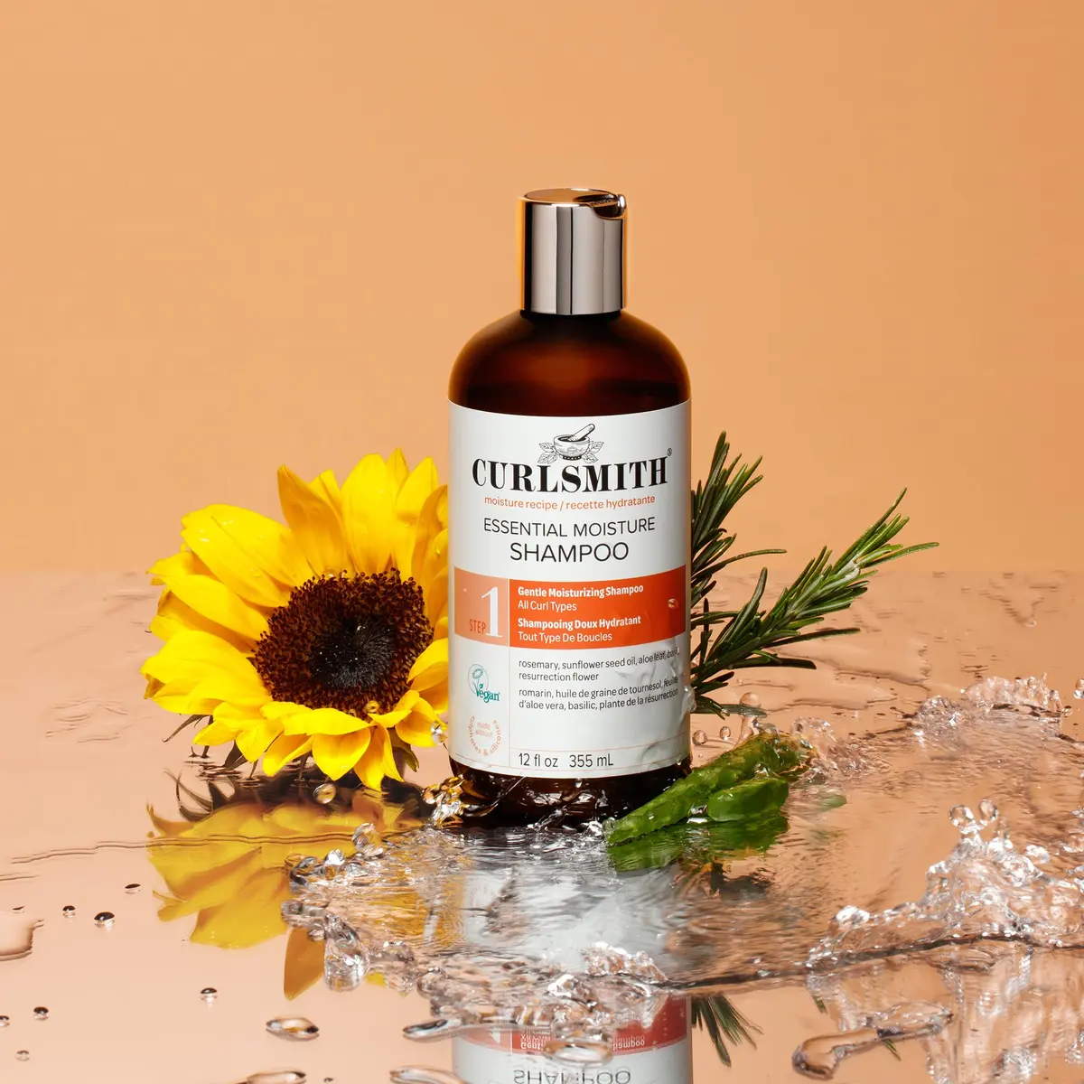 Curlsmith Essential Moisture Hydrating Shampoo 2 oz | Nourishes & Defines Curly Hair - view 7