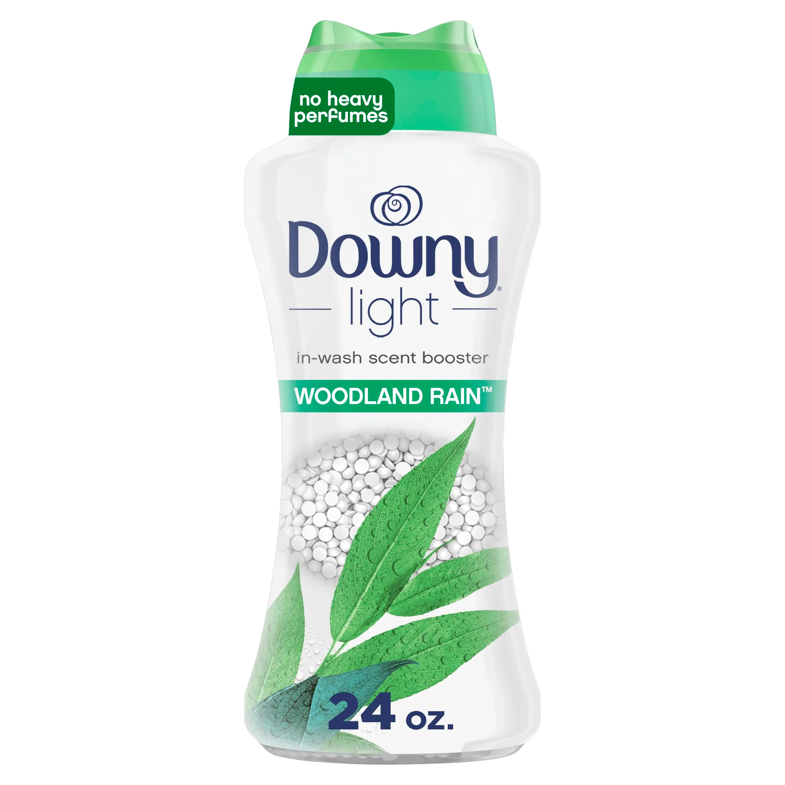 Downy Light Laundry Scent Booster Beads Woodland Rain 24 oz | Gentle Freshness for All Fabrics - main product image