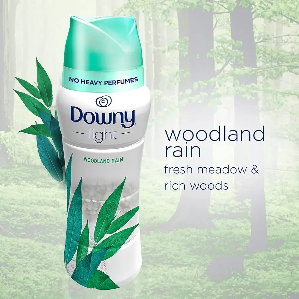 Downy Light Laundry Scent Booster Beads Woodland Rain 680g (24 oz) | Gentle Freshness for All Fabrics - view 4