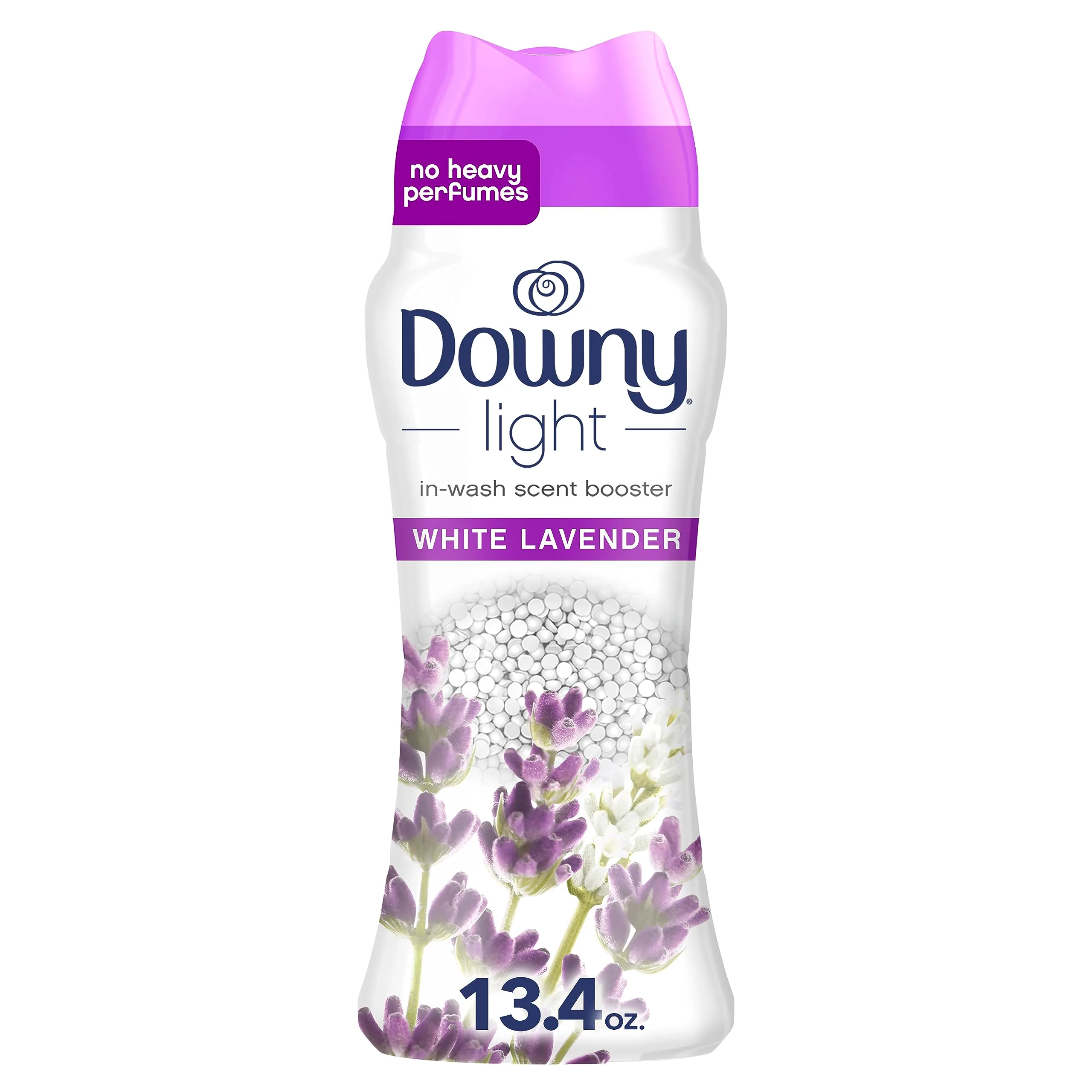 Downy Light Laundry Scent Booster Beads White Lavender 13.4 OZ | Long-Lasting Freshness Without Heavy Perfumes - main product image