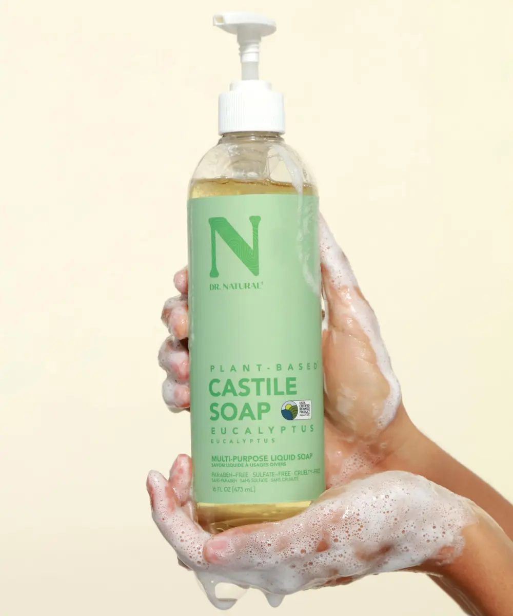 Dr. Natural Castile Liquid Soap - Multi-Use Body Wash, Shampoo & Face Wash | Hydrating, Plant-Based (70-120 chars) - view 5