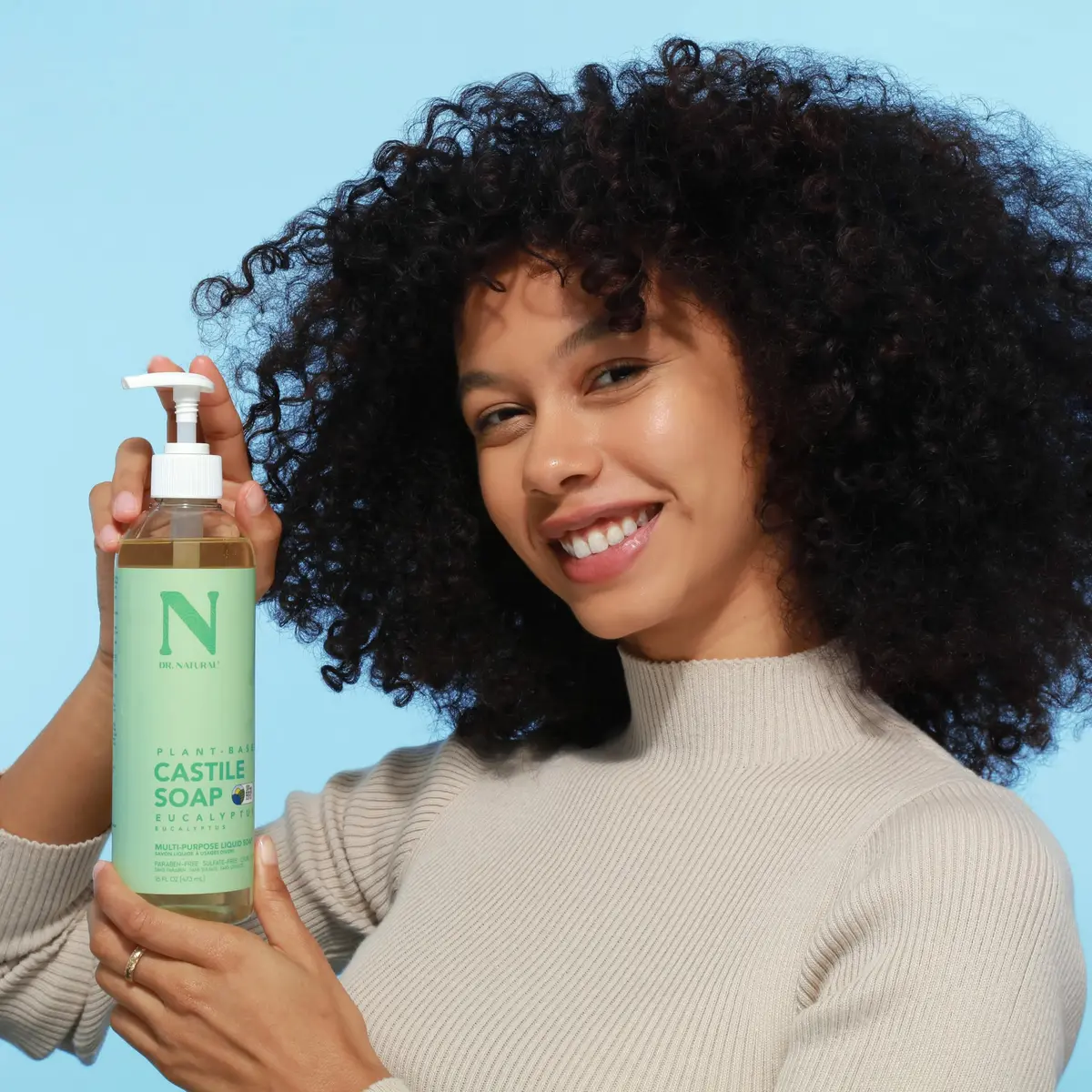 Dr. Natural Castile Liquid Soap - Multi-Use Body Wash, Shampoo & Face Wash | Hydrating, Plant-Based (70-120 chars) - view 3