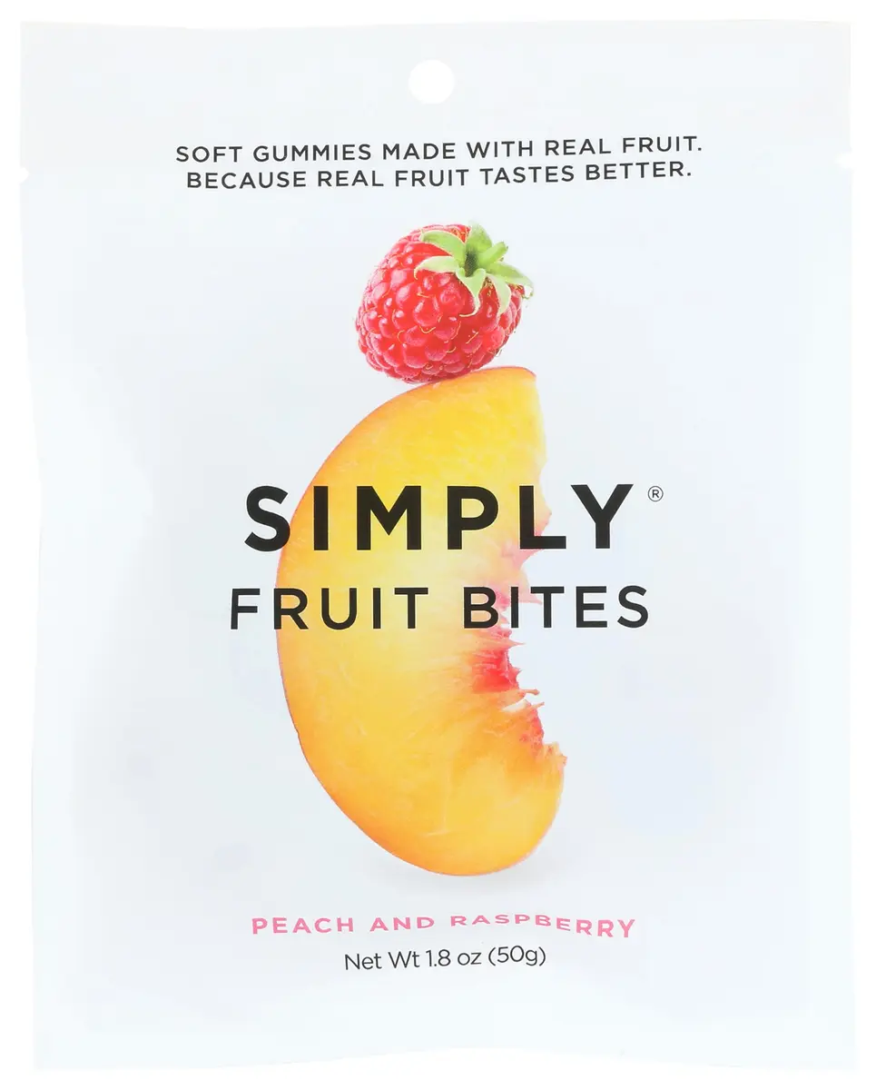 Simply Gum Really Real Gummies 1.8 oz | Real Fruit, No Artificial Flavors, Vegan & Gluten-Free - main product image