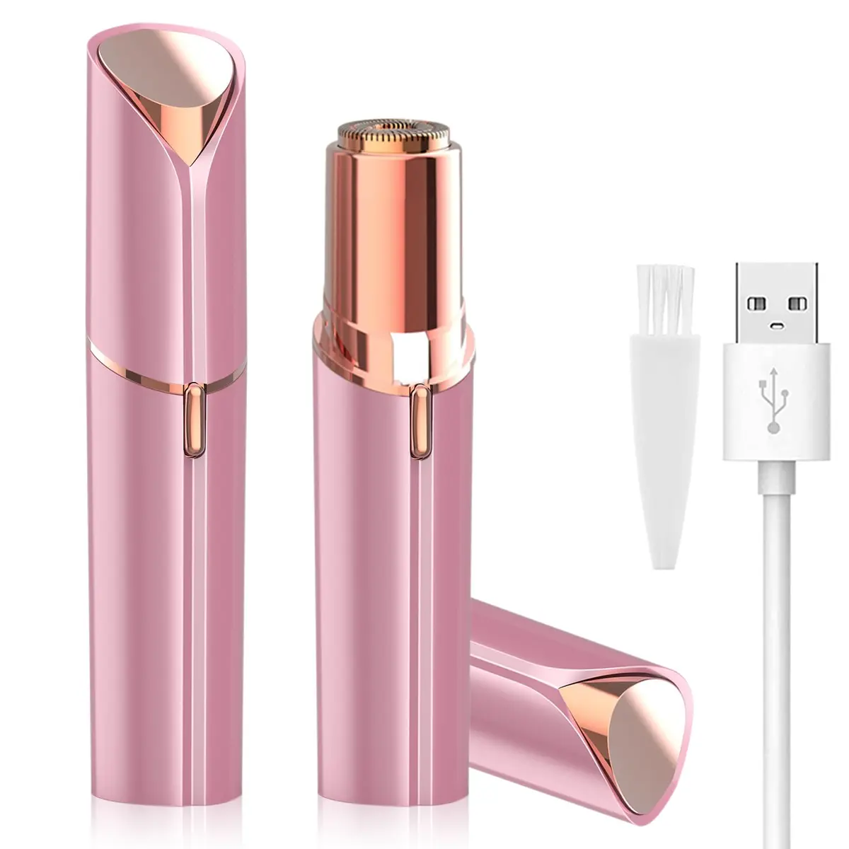 LAIKME Facial Hair Remover for Women - Lady Face Epilator - USB Rechargeable, Pink | Gentle & Precise for Sensitive Skin - main product image