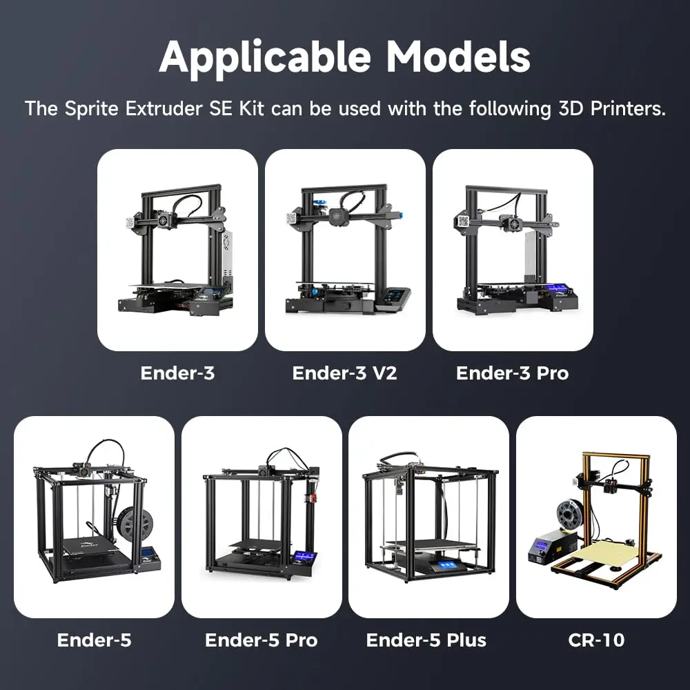 Creality Ender 3 Sprite Direct Drive 3D Printer Extruder Upgrade Kit with Dual Gear, High Torque | Compatible with Ender 3 Series - view 6