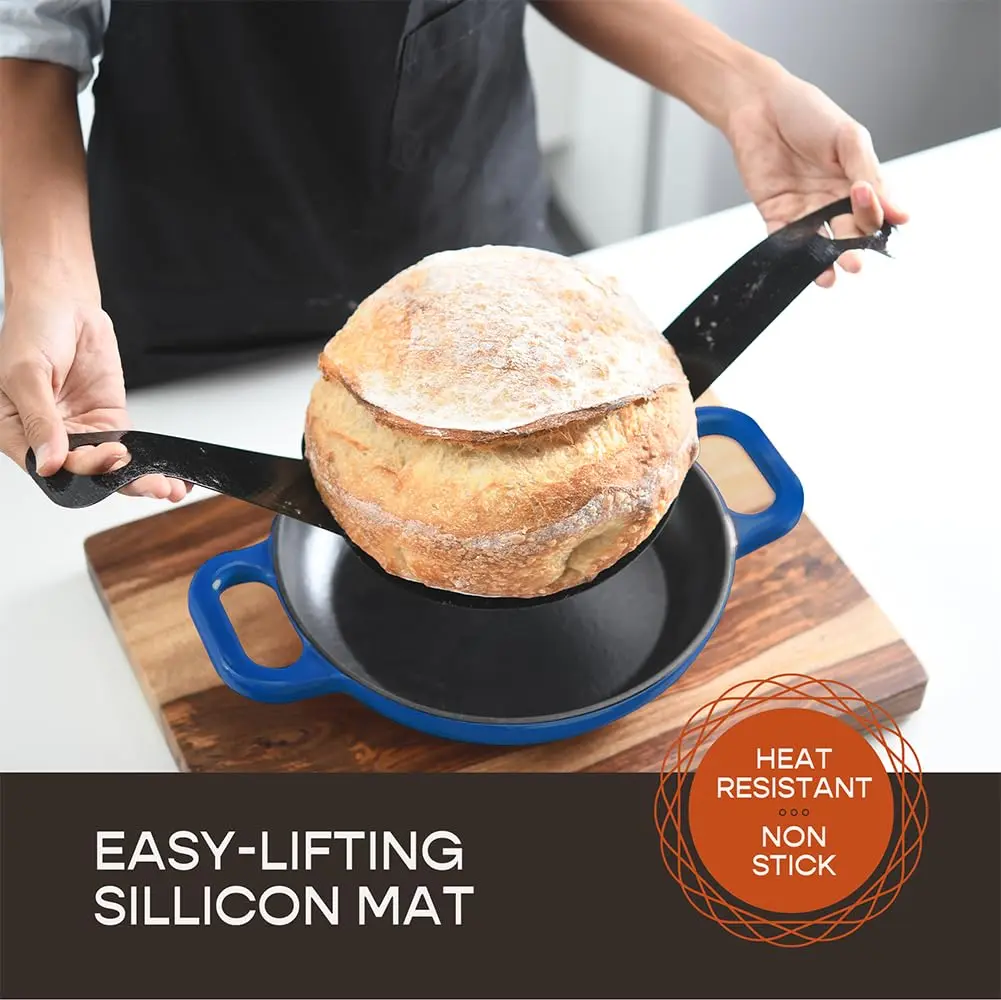 Krustic Enameled Cast Iron Dutch Oven 6 Qt | Perfect for Sourdough & Versatile Cooking - view 2