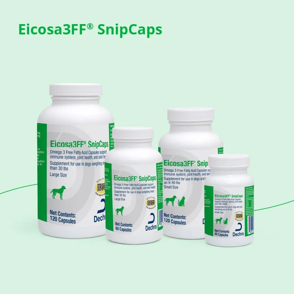Eicosa3FF SnipCaps Omega 3 Capsules for Dogs Large 60 ct | Supports Skin & Coat - view 5