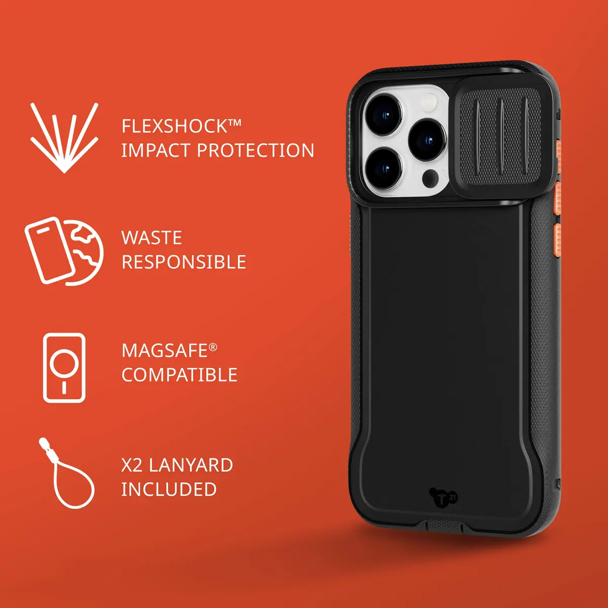 tech21 Evo Max case for iPhone 15 Pro Max | Impact & MagSafe Protection - view 3