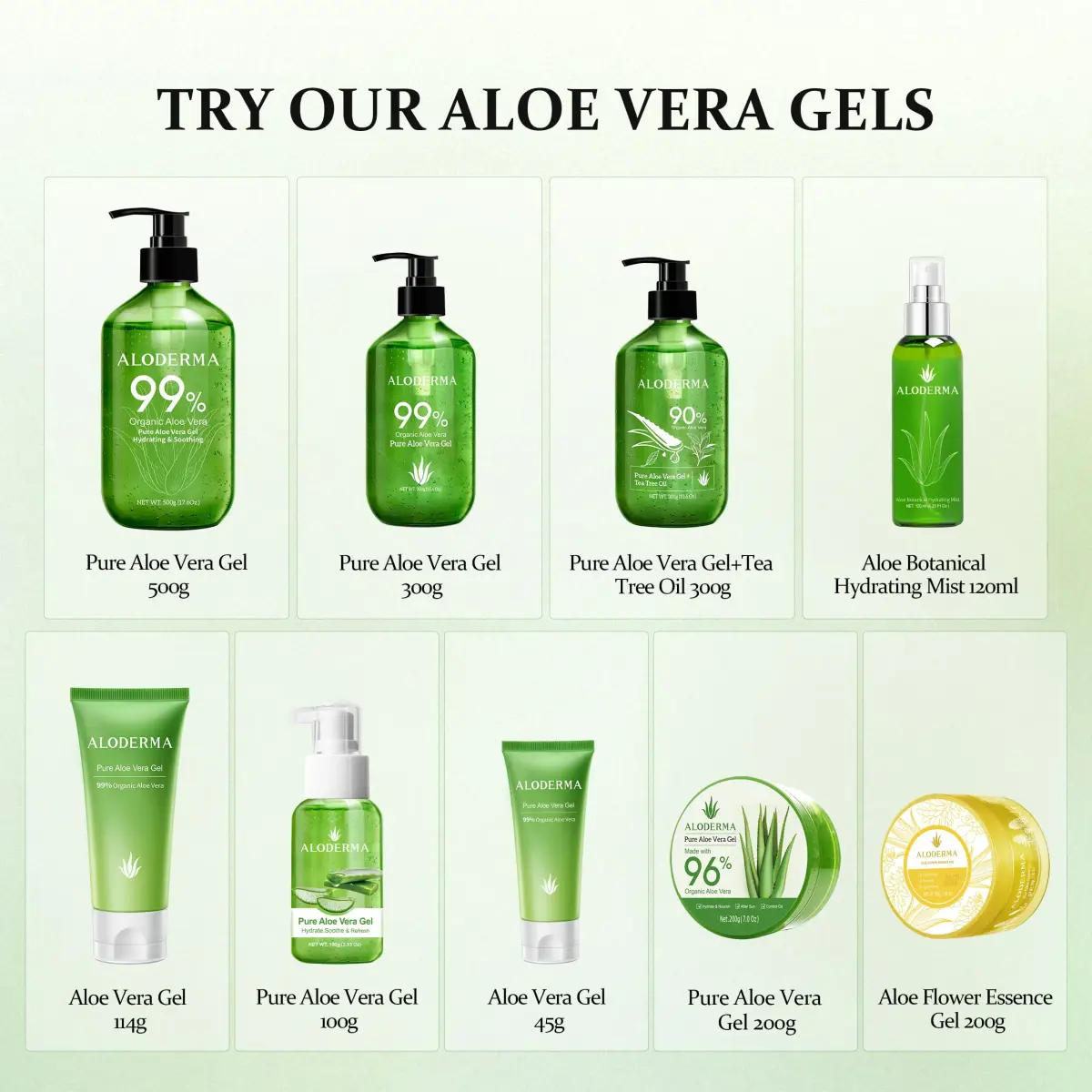 Aloderma Organic Aloe Vera Gel 270ml (9.14 Fl Oz) | Hydrating & Soothing Gel for After Sun Care - view 9