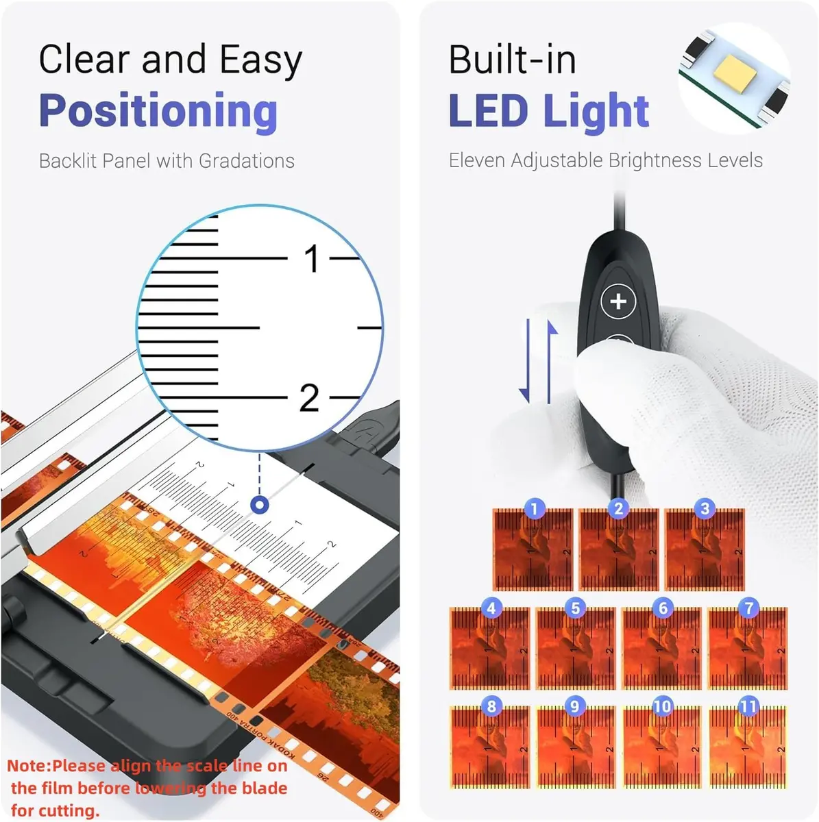 Kiorafoto 35mm 120 Film Cutter with Backlit Panel | Precise, Stable & Easy to Use for Film Processing - view 2