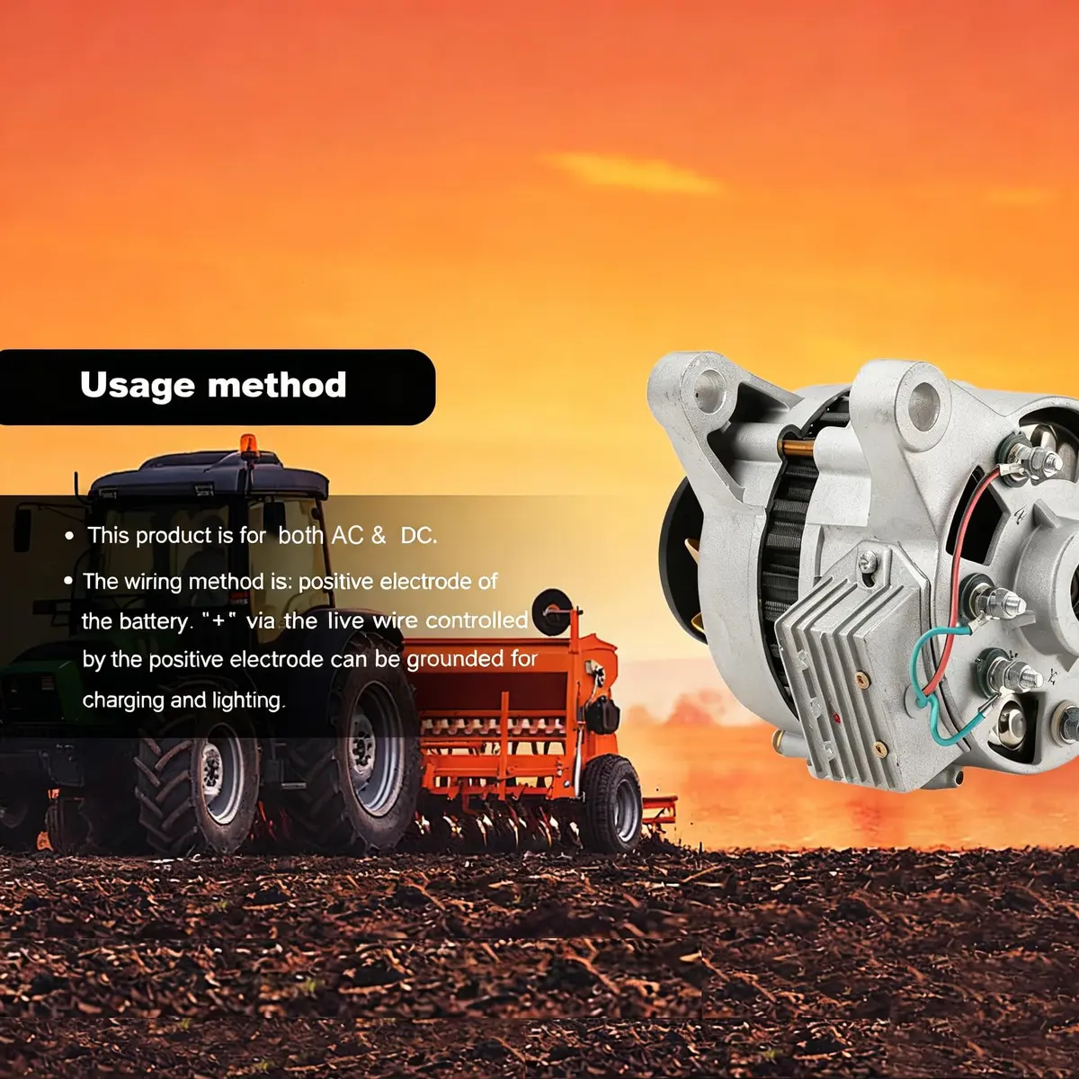 EODSAD Permanent Magnet Alternator Generator 1500W AC 14V PMA Low RPM | Dual Use Charging & Lighting - view 2